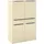 Set One by Musterring Highboard 92 x 140 cm Beige / Braun
