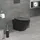luxebath Hänge-WC mit WC-Sitz Schwarz matt Nano-Beschichtung