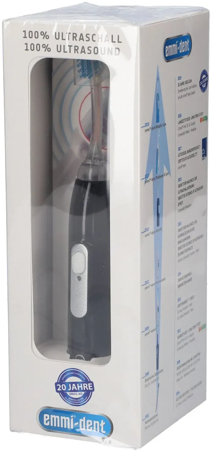 Emmi-Dent® Metallic Black Diamond Ultraschallzahnbürste Basis-Set