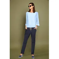 Heine Blusenshirt in bleu | Gr.: 40/42,