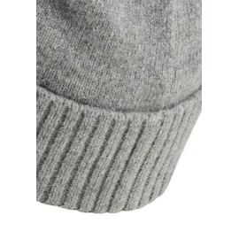 CAMEL ACTIVE Beanie mit breitem Strick-Bund und Logo-Badge