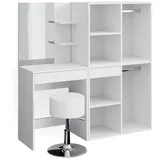 Vicco Schminktisch Isabelle + Hocker Beistellschrank