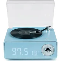 Bigben Interactive Bigben Bluetooth portabler Lautsprecher EPOK Plattenspieler Look