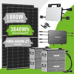 Offgridtec SolarFlow 3,84kWh 880W HMS-800-2T Balkonkraftwerk mit Speicher