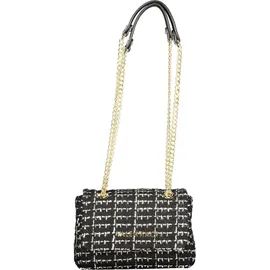 Valentino Tweed Flap Bag Umhängetasche Baumwolle/Synthetik Black