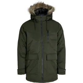 JACK & JONES JJCHARLIE DETACHABLE FAUX FUR PARKA grün M