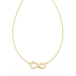 Namenskette FIRETTI "Schmuck Geschenk Silber 925 Halskette mit deinem Namen", gold (gelbgoldfarben), Halsketten, Damen, Silber 925 (Sterlingsilber), L: 48cm