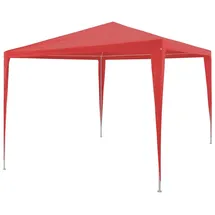 vidaXL Partyzelt 3 x 3 m inkl. 4 Seitenteile Rot