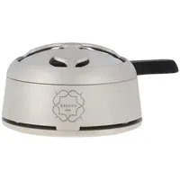 Kaloud Lotus I+ Silber Grau Smokebox - Shisha HMD - Wärmeregulierung, Längere Brenndauer, Premium Finish, Made in USA, Kompatibel mit vielen Bowls - Echtheitszertifikat (Grau)