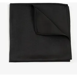 Einstecktuch MONTI "RENZO", Damen, schwarz, Seide, Modetücher, aus reiner Seide mit eleganter Twill-Struktur – 30 x 30 cm