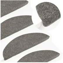 vidaXL Stufenmatte 56 x 17 cm Grau