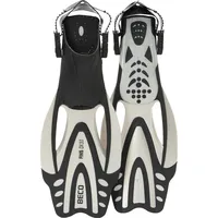 Beco Schwimmflossen DX 3.0, Professionell", verstellbares Fersenteil, SILBER/ Grau