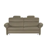 meinSofa Einzelcouch Leder 2-Sitzer Beige