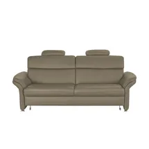 meinSofa Einzelcouch Leder 2-Sitzer Beige