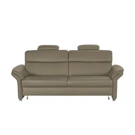 meinSofa Einzelcouch Leder 2-Sitzer Beige