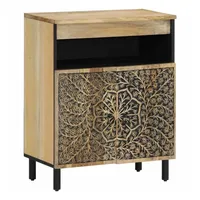 VidaXL Beistellschrank 60x33x75 cm Massivholz Mango