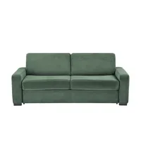 Switch Schlafsofa aus Cord Vanila ¦ grün ¦ Maße (cm): B: 220 H: 87 T: 98