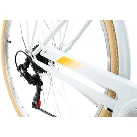 KS-Cycling Cantaloupe 28 Zoll RH 48 cm Damen weiß inkl. Korb