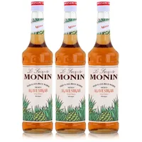 Monin Sirup Agave Sugar 700ml - Cocktails Milchshakes Kaffeesirup (3er Pack)