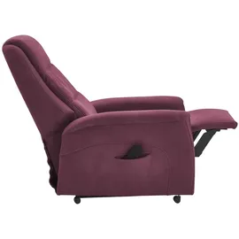 Hukla Fernsehsessel Dean Mikrofaser 70 x 105 x 88 cm Rot elektrisch