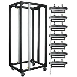 Showtec RainCover Transport Trolley + 7x RainCover Base