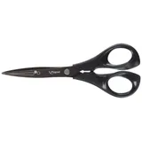 Maped M684110 - Schere Titanium, 17 cm, asymmetrisch, schwarz