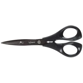 Maped M684110 - Schere Titanium, 17 cm, asymmetrisch, schwarz
