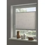 otto home Plissee OTTO HOME "Dekor Bamboo Moonbeam grau", grau, B:40cm H:130cm, Obermaterial: 100% Polyester, Plissees, Klemmträger mit Feststellschraube, blickdicht