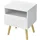 [en.casa] Nachtschrank Dargaville 40 x 34 x 50 cm Weiß