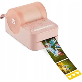 HP Sprocket Panorama Instant- Tragbarer Farbetiketten- und Fotodrucker (Rosa). Personalisieren Sie Drucke im Format 2 x 0,5 bis 9 Zoll auf Papier mit Selbstklebender Zinkrückseite