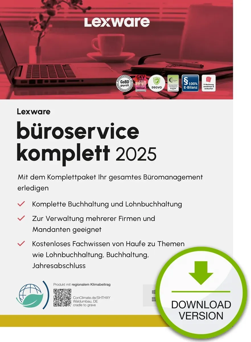 Lexware büroservice komplett 2025 Einzelplatzversion ABO