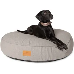 Freudentier kuscheliges Hundebett mit Memory Foam ⌀100cm dunkelgrau 1 m