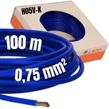 Lapp 4510162 Litze H05V-K 1 x 0.75 mm2 Ultramarinblau 100m