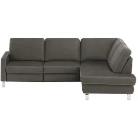 Max Schelling Eckcouch Mikrofaser 2-Sitzer Grau