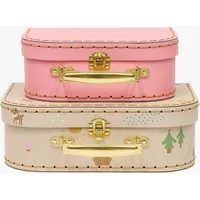 OYOY mini 2er-Set: Aufbewahrungskoffer in the forest Deer &