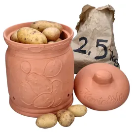 Mambocat Vorratsglas Terra Kartoffeltopf mit Deckel Ø 19,3 cm 1-tlg. Braun