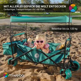 MIWEBA Bollerwagen MB-10 grau Transporttasche