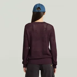 G-Star Pointelle Pullover Rot XS