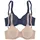 PETITE FLEUR T-Shirt-BH Damen marine+toffee Gr.100B
