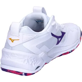 Mizuno Damen Hallenschuhe Wave Stealth Neo 2 42.5 Violett, Mehrfarbig, Weiss, Rosa