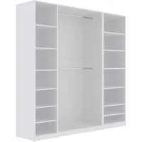 marmex möbel Garderobenschrank TRES 200 x 206 x 51 cm Weiß
