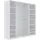 marmex möbel Garderobenschrank TRES 200 x 206 x 51 cm Weiß