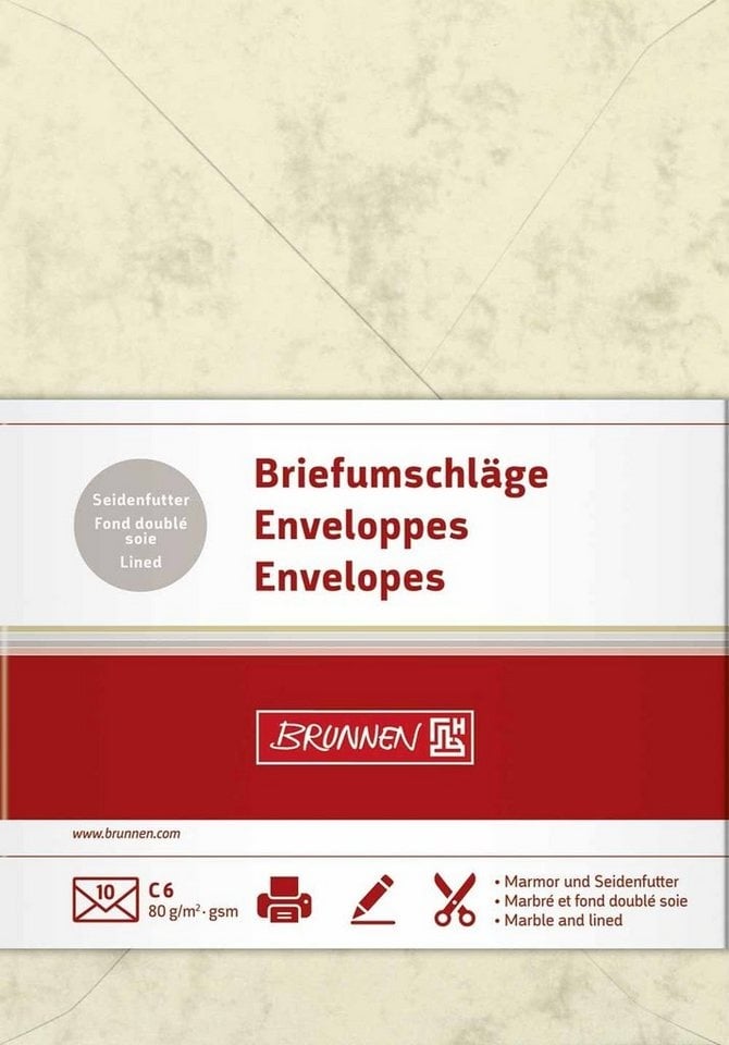 Preisvergleich Produktbild BRUNNEN Briefumschlag Briefhüllen C6 chamois 369980