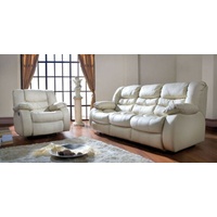 JVmoebel Sofa Leder Funktion Couch Dreisitzer Couch 3Sitzer Polster Sofa, Made in Europe weiß