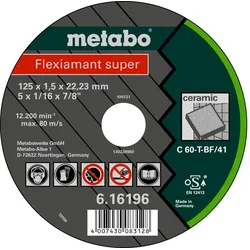 Metabo Flexiamant super Keramik, Trennscheibe, gerade Ausführung - 616195000
