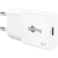 Goobay USB C Ladegerät Slim Weiß - Adapter mit