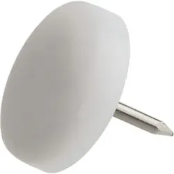 DRANSFELD, Gleiter rund, Durchmesser 20mm zum Einschlagen Kunststoff braun