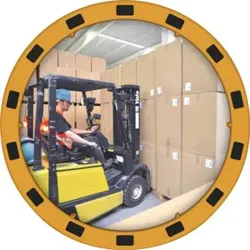 Sicherheits-/Verkehrsspiegel H710xB710mm D.600mm Acryl ca110Grad-Blickwinkel 15m