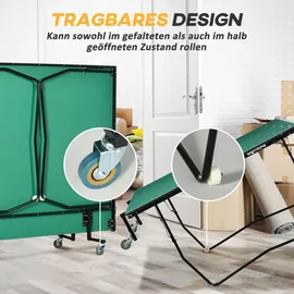 sportnow Tischtennisplatte Klappbar Grün