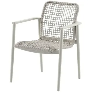 Sunfun Solo Gartensessel Rope  (B x T x H: 67 x 63 x 85 cm, Light-Greige, Stapelbar)